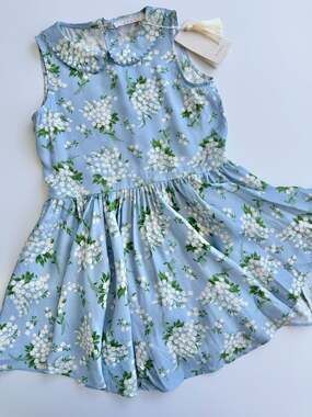 NWT Dôen Libby Dress Size 8 Sky May Bell Floral